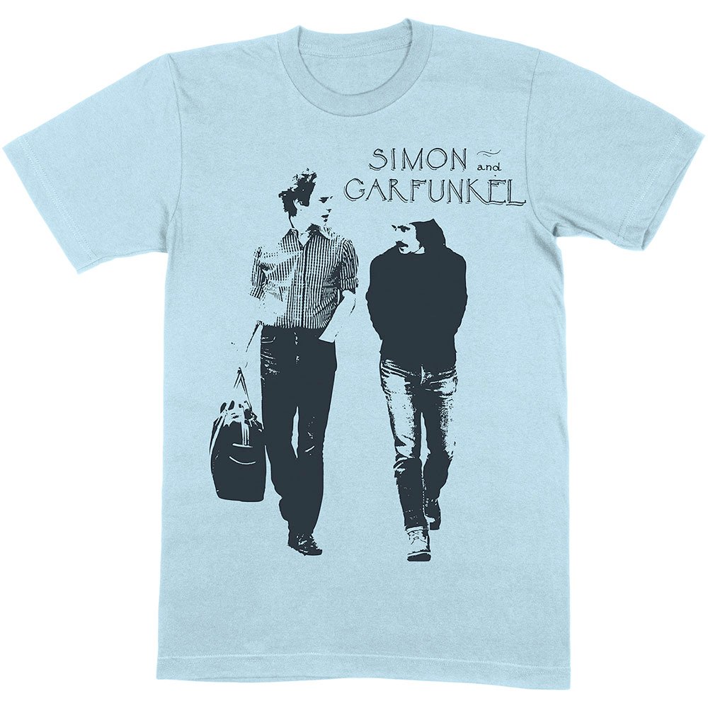 Simon & Garfunkel - Walking Tshirt Homme - Bleu